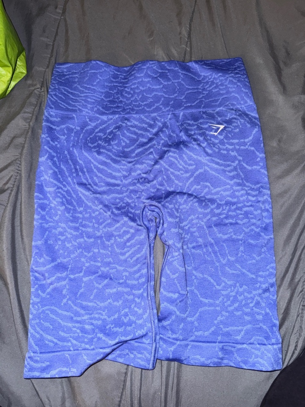 Gymshark Royal Blue Seamless Patterned Biker Shorts
